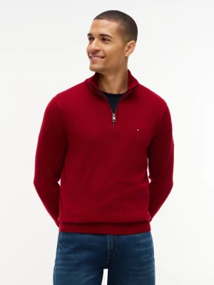 Tommy Hilfiger Sweter | Regular Fit | z dodatkiem kaszmiru czerwony