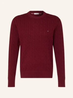 Tommy Hilfiger Sweter rot CIEMNOCZERWONY