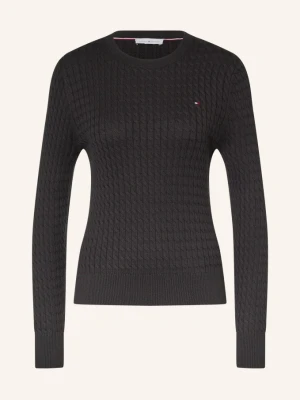 Tommy Hilfiger Sweter schwarz CZARNY