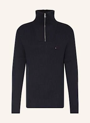 Tommy Hilfiger Sweter Typu Troyer blau