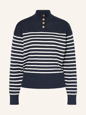 Tommy Hilfiger Sweter Typu Troyer blau