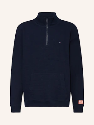 Tommy Hilfiger Sweter Typu Troyer blau