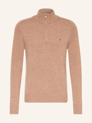 Tommy Hilfiger Sweter Typu Troyer braun