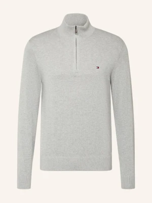 Tommy Hilfiger Sweter Typu Troyer grau JASNOCZARY