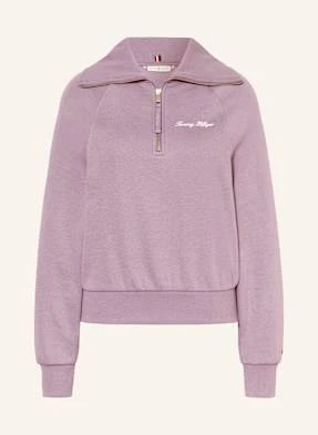 Tommy Hilfiger Sweter Typu Troyer lila