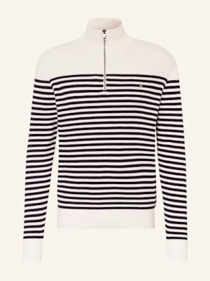 Tommy Hilfiger Sweter Typu Troyer Racking weiss
