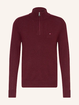 Tommy Hilfiger Sweter Typu Troyer rot