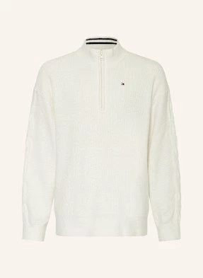 Tommy Hilfiger Sweter Typu Troyer weiss