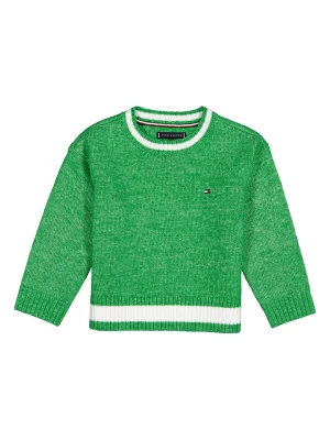 Tommy Hilfiger Sweter w kolorze zielonym rozmiar: 104