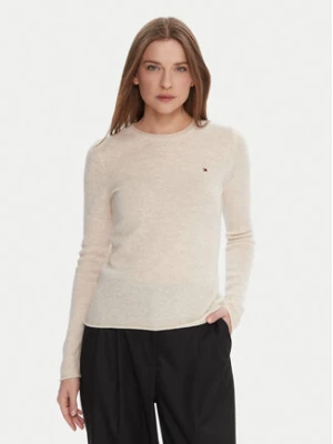 Tommy Hilfiger Sweter WW0WW40264 Écru Regular Fit