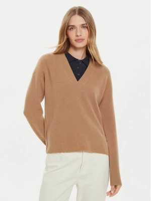 Tommy Hilfiger Sweter WW0WW43101 Beżowy Relaxed Fit