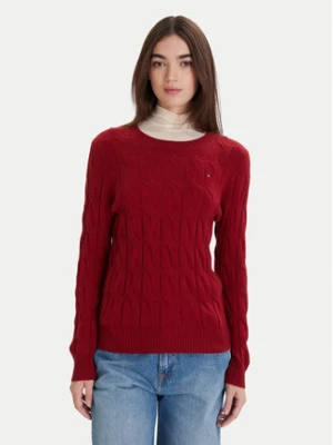 Tommy Hilfiger Sweter WW0WW43586 Czerwony Regular Fit
