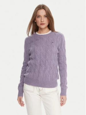 Tommy Hilfiger Sweter WW0WW43586 Fioletowy Regular Fit