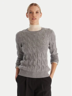 Tommy Hilfiger Sweter WW0WW43586 Szary Regular Fit