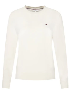 Tommy Hilfiger Sweter WW0WW44984 Biały Regular Fit