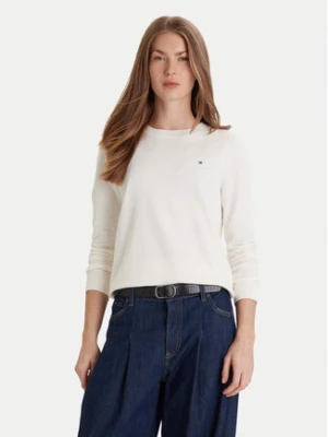 Tommy Hilfiger Sweter WW0WW44984 Biały Regular Fit