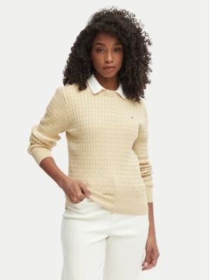 Tommy Hilfiger Sweter WW0WW44993 Beżowy Regular Fit