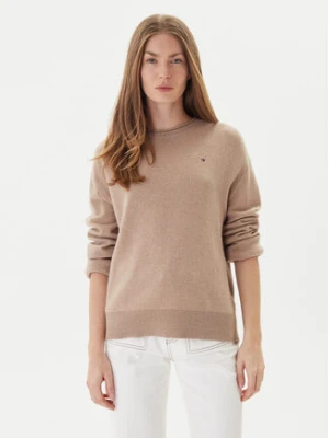 Tommy Hilfiger Sweter WW0WW46438 Beżowy Regular Fit