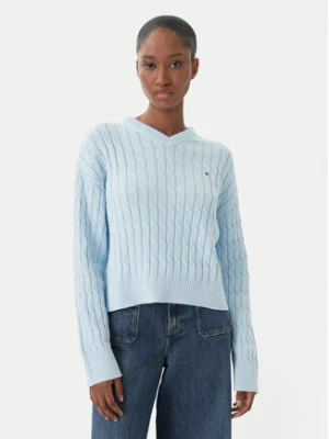 Zdjęcie produktu Tommy Hilfiger Sweter WW0WW48433 Niebieski jasny Regular Fit