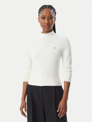 Tommy Hilfiger Sweter WW0WW51383 Kremowy Slim Fit