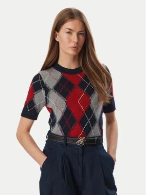 Tommy Hilfiger Sweter WW0WW52313 Kolorowy Regular Fit