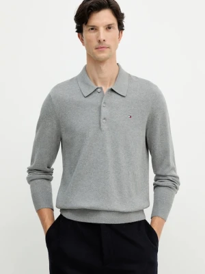 Tommy Hilfiger sweter z domieszką kaszmiru kolor szary lekki MW0MW36519