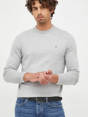 Tommy Hilfiger sweter z domieszką kaszmiru szary