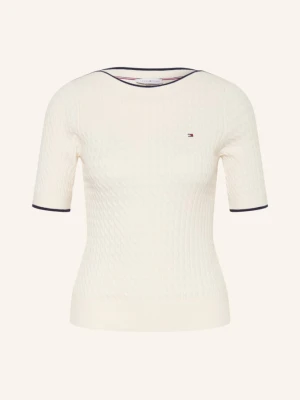 Tommy Hilfiger Sweter Z Dzianiny weiss ECRU