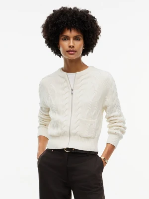 Tommy Hilfiger sweter z wełny z domieszką jedwabiu Kobiety biały