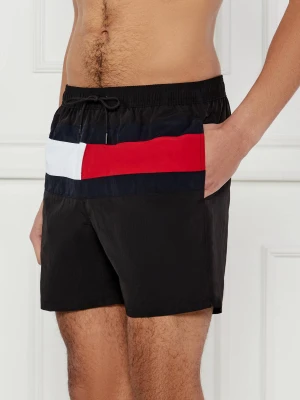 Tommy Hilfiger Swimwear Szorty kąpielowe | Regular Fit czarny
