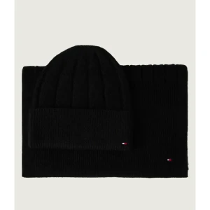 Tommy Hilfiger Szal + czapka | z dodatkiem wełny
