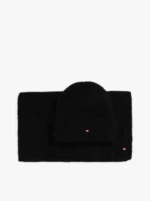 Tommy Hilfiger Szal + czapka | z dodatkiem wełny
