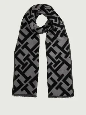 Tommy Hilfiger Szal MONOGRAM | z dodatkiem wełny