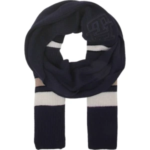 Tommy Hilfiger Szal TH MONOGRAM | z dodatkiem wełny i kaszmiru