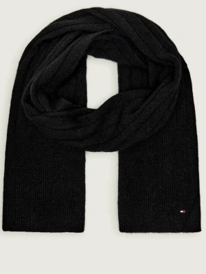 Tommy Hilfiger Szal | z dodatkiem wełny czarny