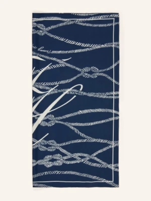 Tommy Hilfiger Szalik Jedwabny blau