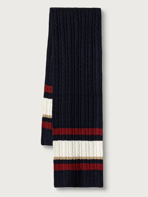 Tommy Hilfiger szalik z dodatkiem wełny granatowy