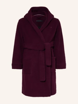 Tommy Hilfiger Szlafrok Sherpa Z Kapturem rot