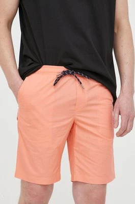Tommy Hilfiger szorty bawełniane kolor pomarańczowy