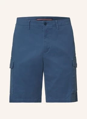 Tommy Hilfiger Szorty Bojówki Harlem Relaxed Tapered Fit blau