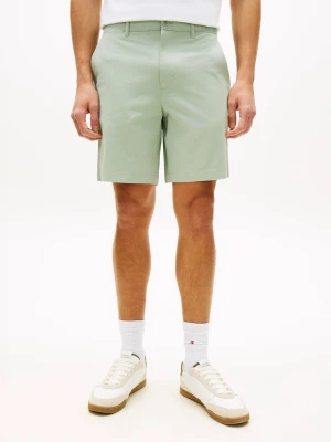 Tommy Hilfiger Szorty chino DOVER | Regular Fit zielony