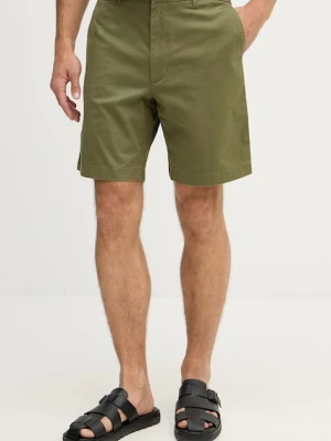 Tommy Hilfiger szorty chino męskie bawełniane z elastanem zielony