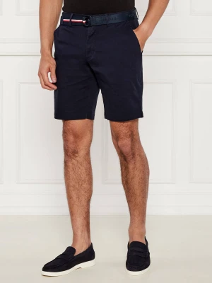 Tommy Hilfiger Szorty chino + pasek Brooklyn | Slim Fit