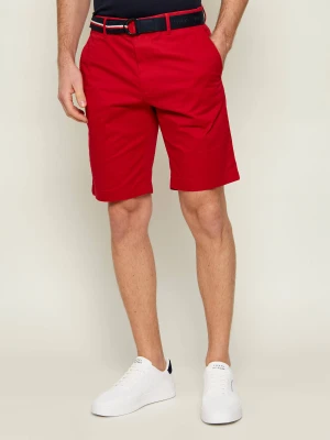 Tommy Hilfiger Szorty chino + pasek Denton | Slim Fit