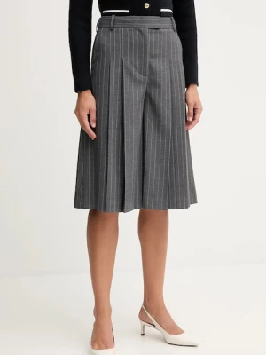 Tommy Hilfiger szorty damskie kolor szary wzorzyste high waist WW0WW48349