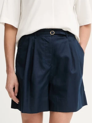 Tommy Hilfiger szorty damskie z lnem
