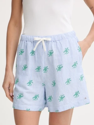 Tommy Hilfiger szorty damskie z lnem SUMMER