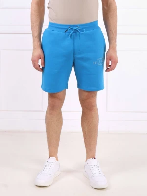Tommy Hilfiger Szorty HILFIGER CURVE LOGO SWEATSHORT | Regular Fit niebieski