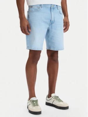 Tommy Hilfiger Szorty jeansowe Denton MW0MW42625 Niebieski Straight Fit