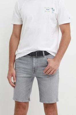 Tommy Hilfiger szorty jeansowe męskie kolor szary MW0MW35177